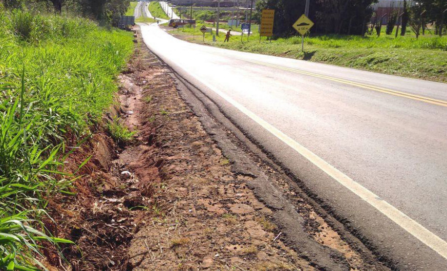 Rodovia entre Umuarama e Xambrê terá acostamentos reformados