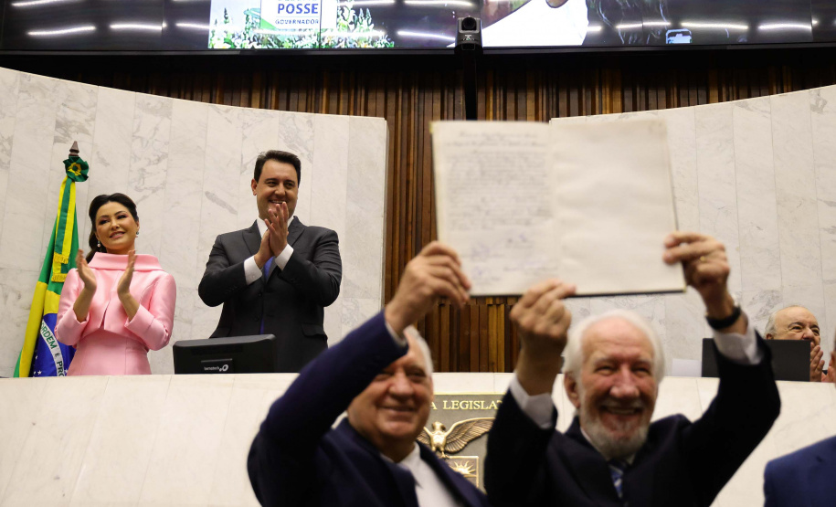 Posse do governador Carlos Massa Ratinho Junior e do vice-governador Darci Piana.