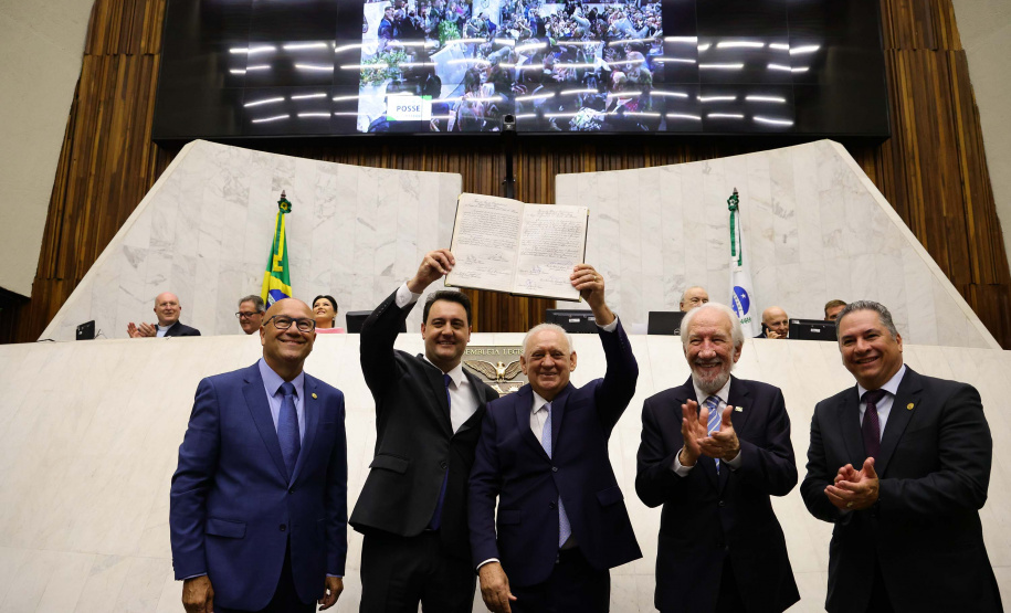 Posse do governador Carlos Massa Ratinho Junior e do vice-governador Darci Piana.