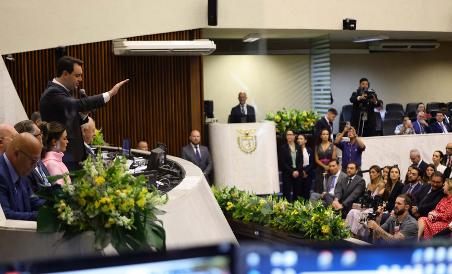 Posse do governador Carlos Massa Ratinho Junior e do vice-governador Darci Piana.