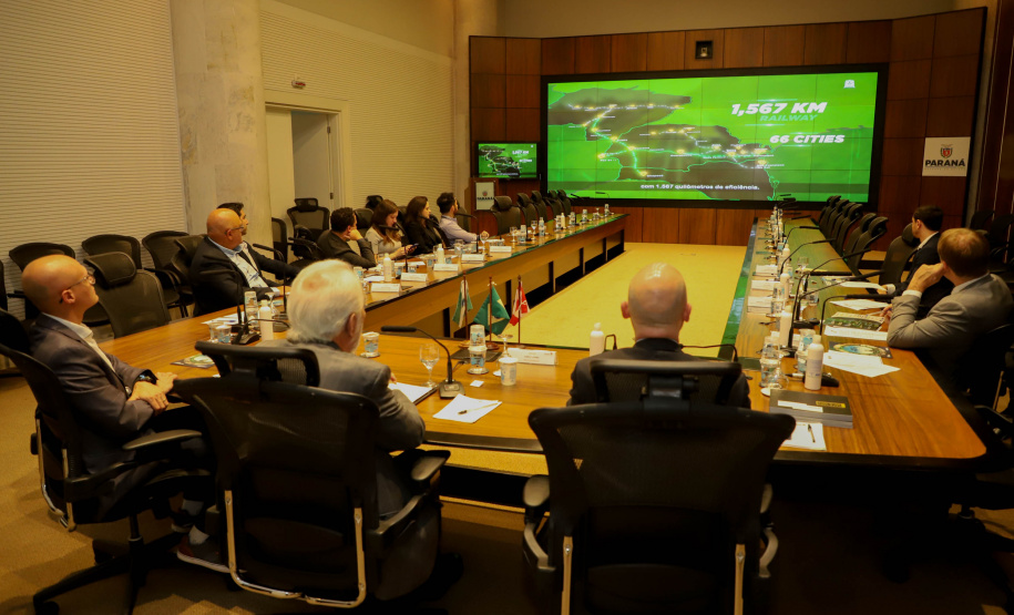 Vice-Governador Darci Piana em reunião com a Câmara de Comercio Brasil Canada.