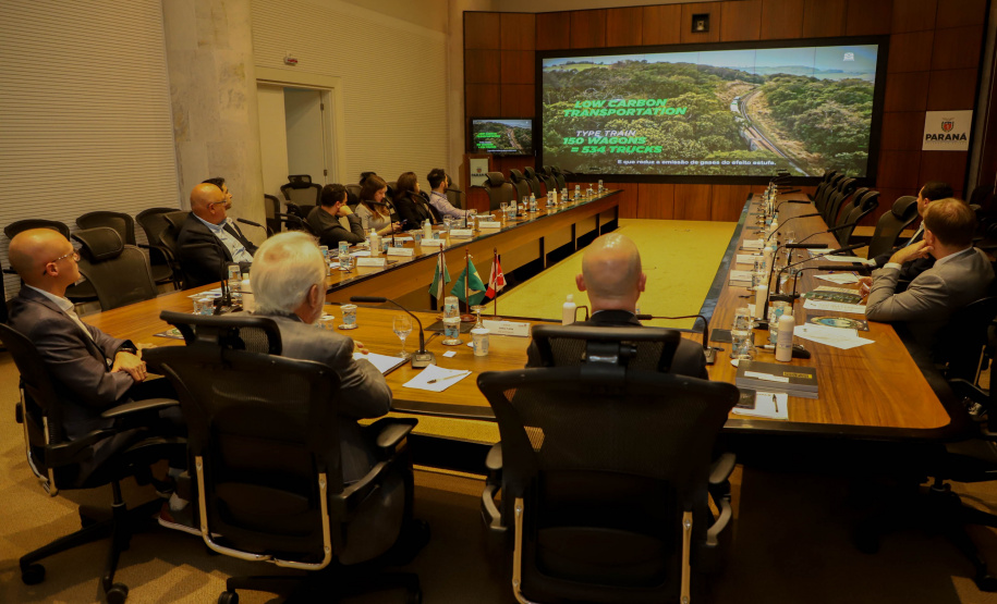 Vice-Governador Darci Piana em reunião com a Câmara de Comercio Brasil Canada.