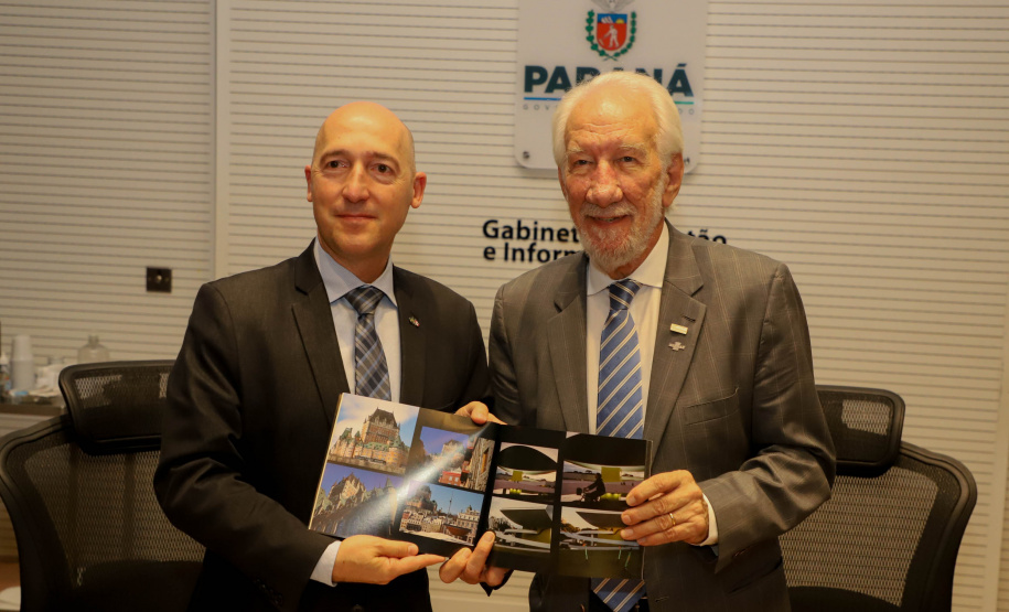 Vice-Governador Darci Piana em reunião com a Câmara de Comercio Brasil Canada.