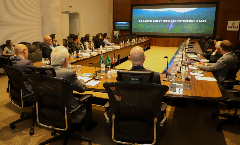Vice-Governador Darci Piana em reunião com a Câmara de Comercio Brasil Canada.
