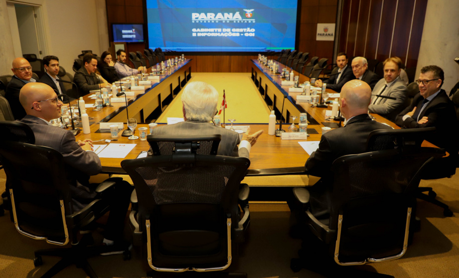 Vice-Governador Darci Piana em reunião com a Câmara de Comercio Brasil Canada.