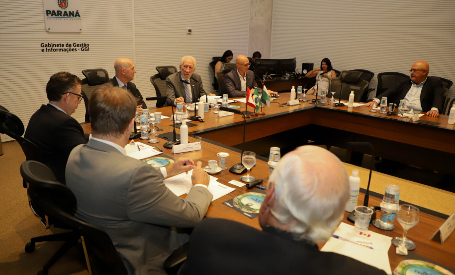 Vice-Governador Darci Piana em reunião com a Câmara de Comercio Brasil Canada.