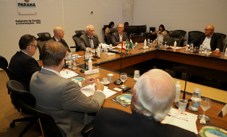 Vice-Governador Darci Piana em reunião com a Câmara de Comercio Brasil Canada.