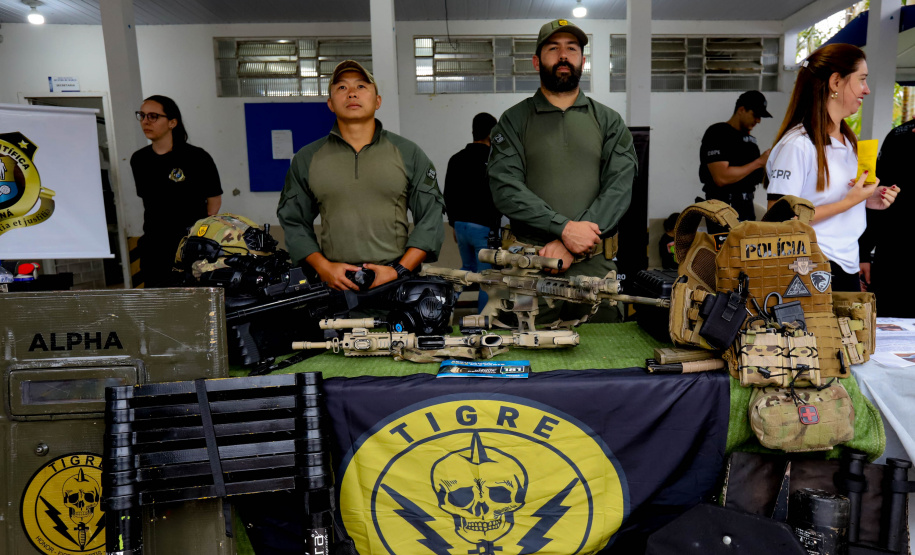 SESP-Forças de segurança pública realizam exposisão em Matinhos. Fotos:Ari Dias/AEN