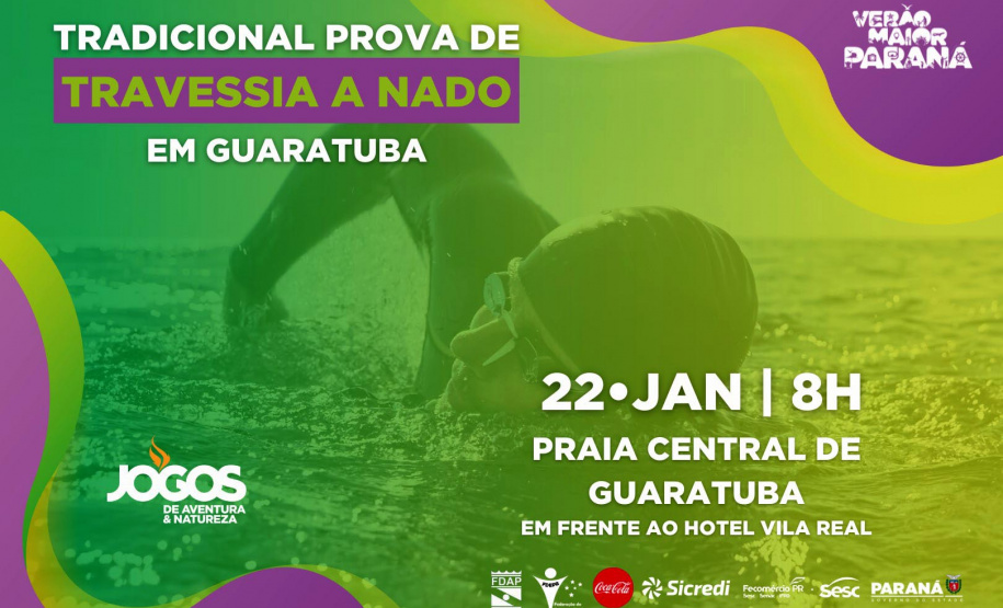 Tradicional Prova de Travessia a Nado de Guaratuba é retomada no Verão Maior Paraná