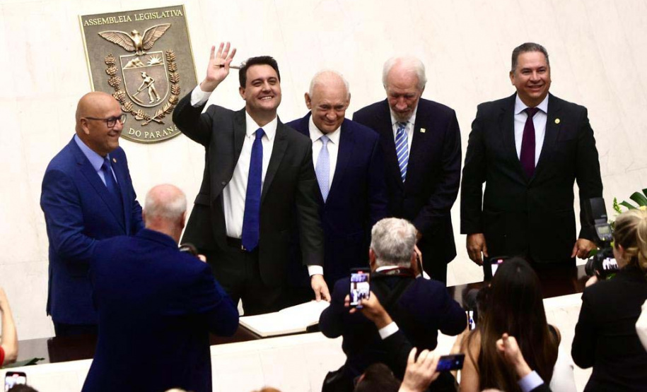 Posse do governador Carlos Massa Ratinho Junior e do vice-governador Darci Piana.