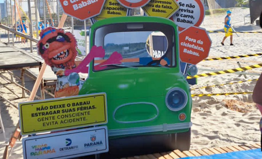 Com brincadeiras e blitz educativas, Detran-PR reforça cuidados no trânsito no Litoral
