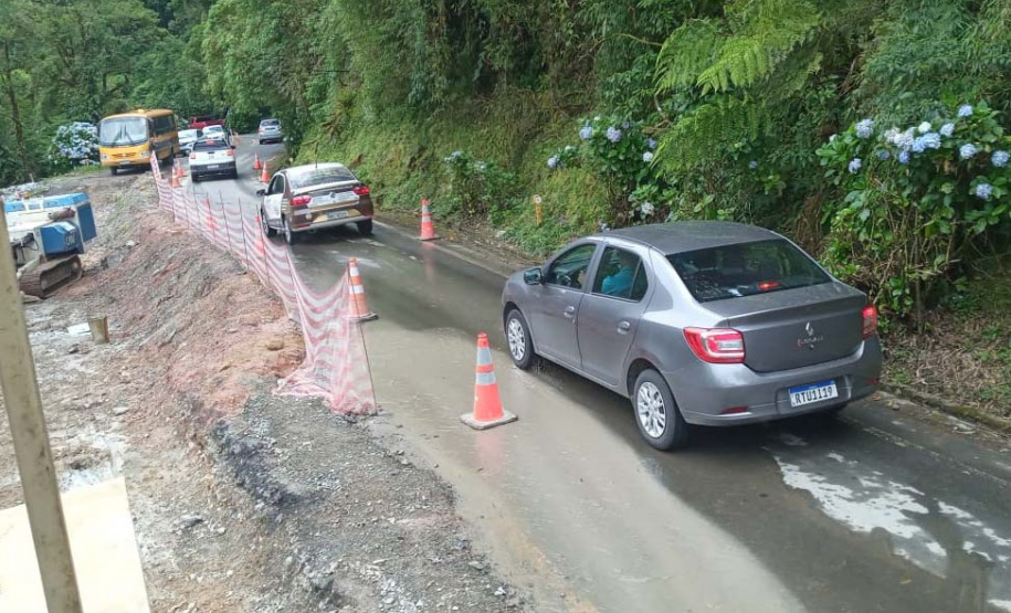 DER libera Estrada da Graciosa; chuvas e monitoramento das encostas podem levar a novos bloqueios