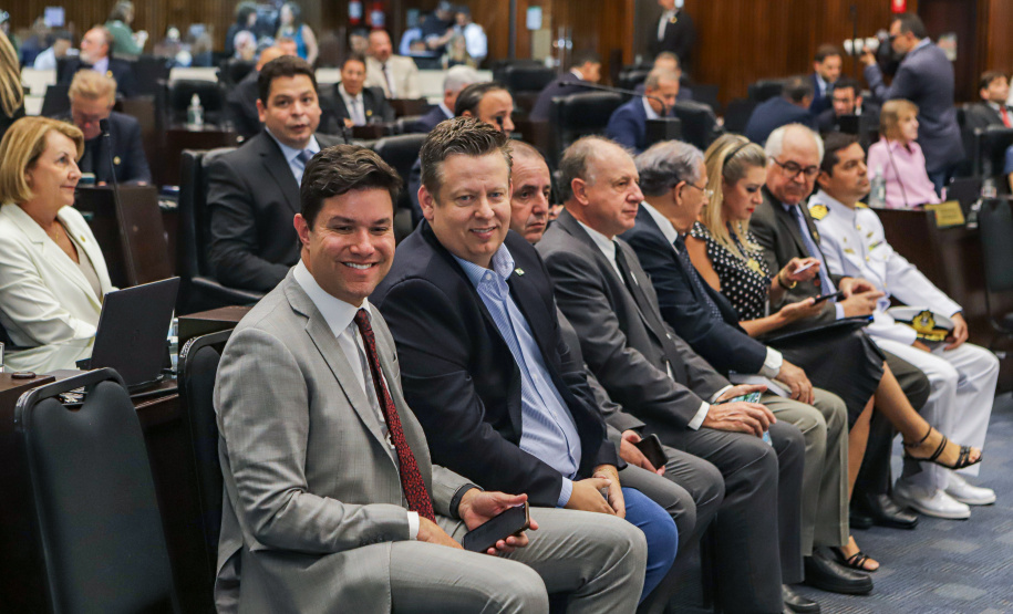 governador Carlos Massa Ratinho Junior participou nesta segunda-feira (06) da abertura oficial dos trabalhos da Assembleia Legislativa do Paraná (Alep).