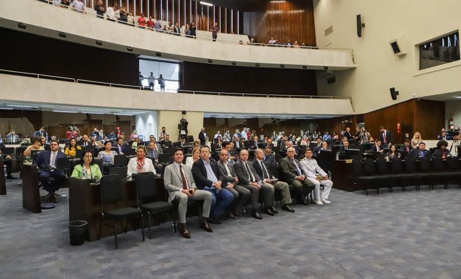 governador Carlos Massa Ratinho Junior participou nesta segunda-feira (06) da abertura oficial dos trabalhos da Assembleia Legislativa do Paraná (Alep).