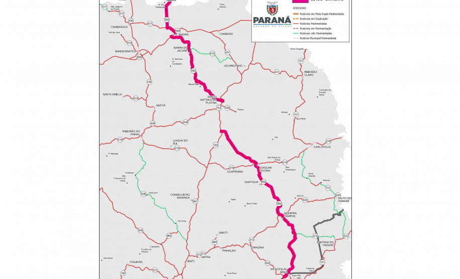 DER/PR assina contrato de conservação da PR-092 no Norte Pioneiro