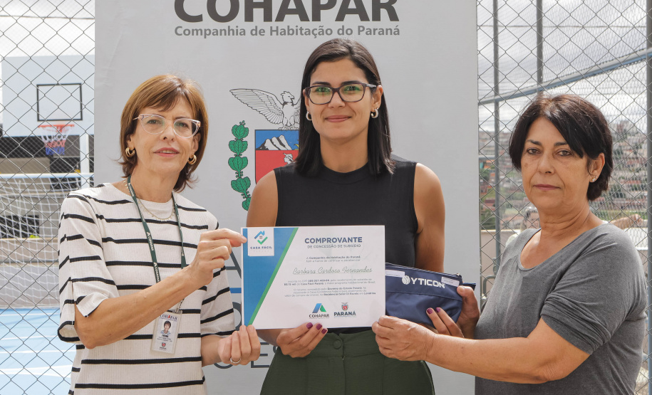 Londrina, 25 de fevereiro de 2023 - Entrega das chaves do Residencial Solar di Ravello, com familias contempladas pelo programa Casa Fácil.