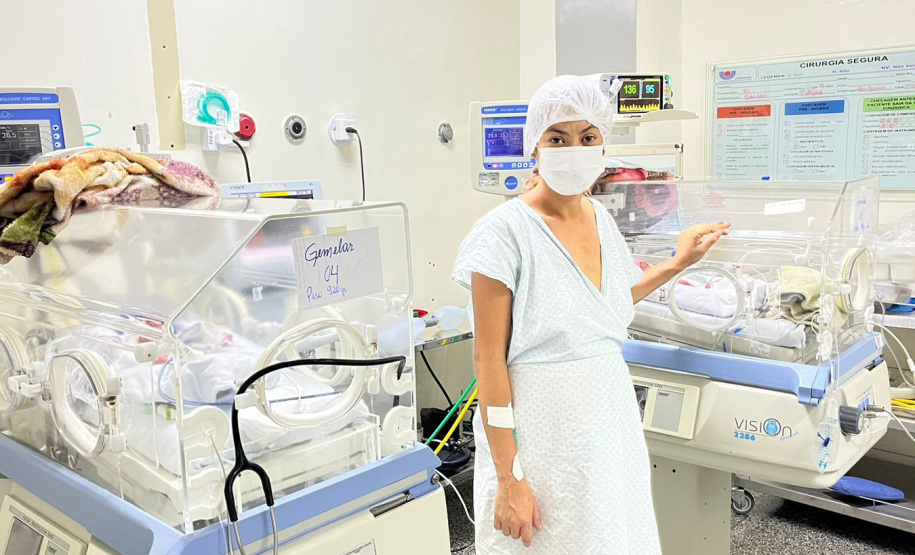 Referência no atendimento materno-infantil, HUOP de Cascavel realiza parto de quadrigêmeos