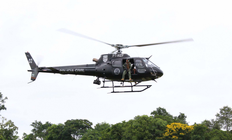 Grupamento de Operações Aéreas da PCPR registra aumento de 39% dos voos em 2022