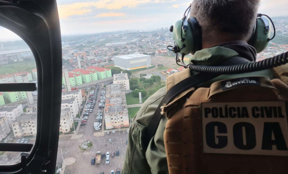 Grupamento de Operações Aéreas da PCPR registra aumento de 39% dos voos em 2022