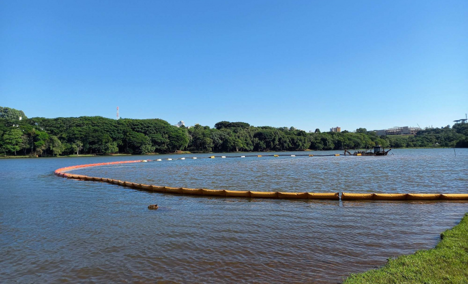 Dragagem no Lago Municipal de Cascavel alcança potência máxima