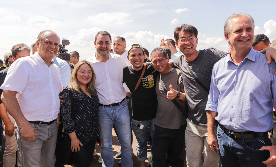 O governador Carlos Massa Ratinho Junior anunciou o início da usina fotovoltaica no aeroporto de Maringá.