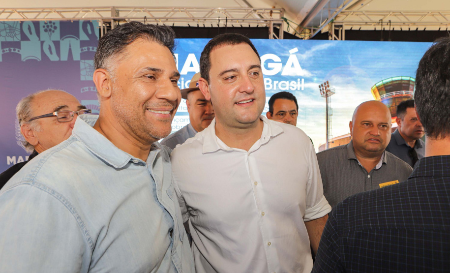 O governador Carlos Massa Ratinho Junior anunciou o início da usina fotovoltaica no aeroporto de Maringá.