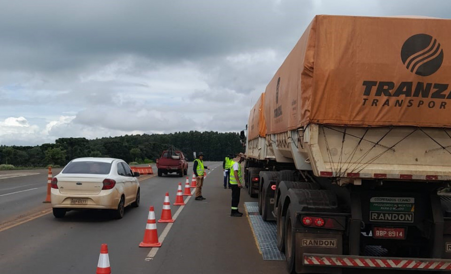 DER ativa balança de fiscalização de cargas em Guarapuava