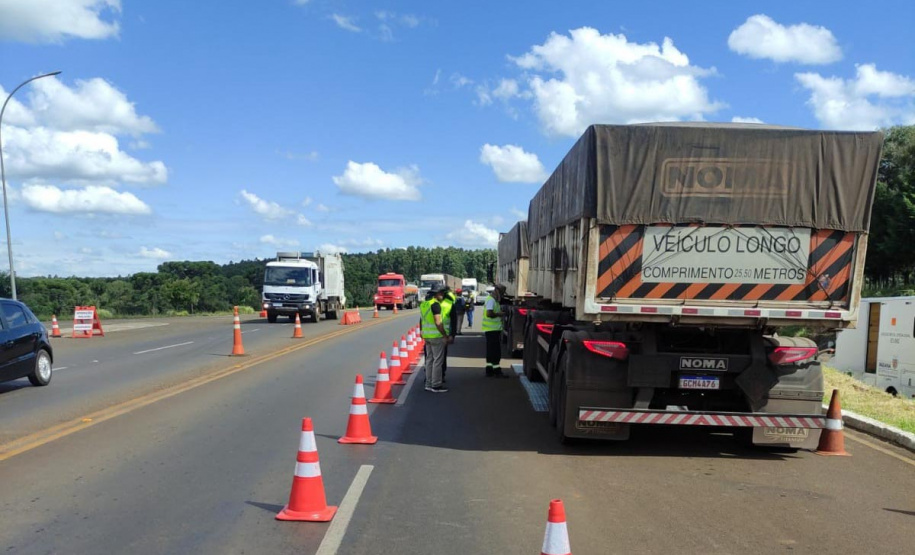 DER ativa balança de fiscalização de cargas em Guarapuava