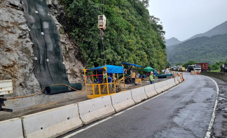 Obra do DER no km 41 da BR-277 chega a 70% de execução neste final de semana