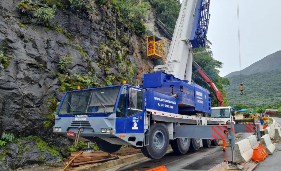 Obra do DER no km 41 da BR-277 chega a 70% de execução neste final de semana