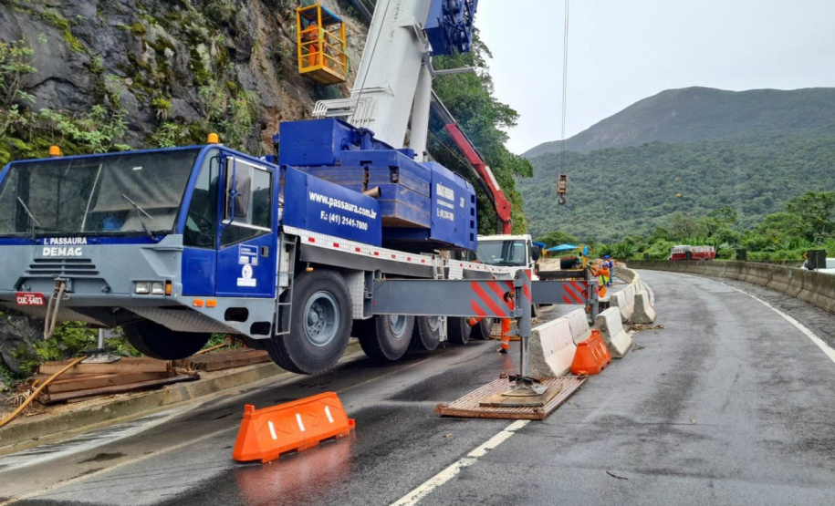 Obra do DER no km 41 da BR-277 chega a 70% de execução neste final de semana