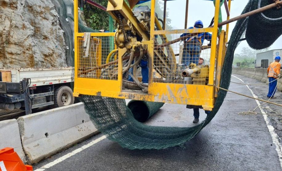 Obra do DER no km 41 da BR-277 chega a 70% de execução neste final de semana