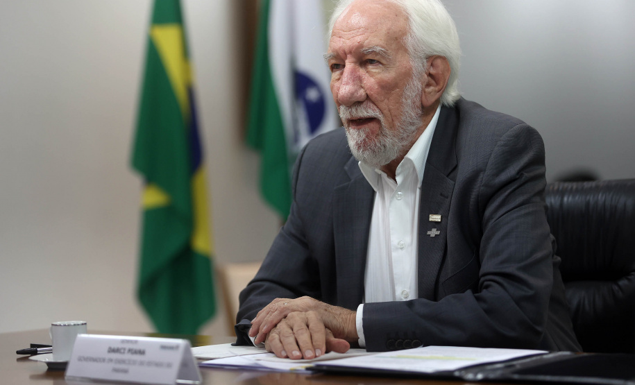 O governador em exercício Darci Piana participou da reunião consórcio Brasil Verde