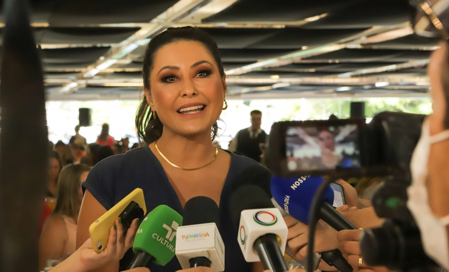 Encontro de Primeiras Damas do Paraná que aconteceu no Museu Oscar Niermeyer.