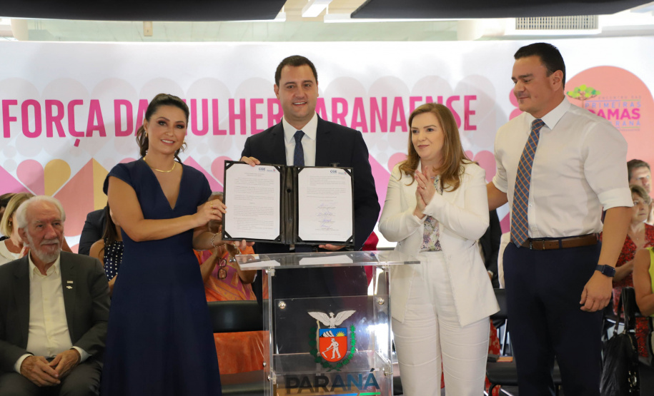 O governador Carlos Massa Ratinho Junior sancionou nesta terça-feira (21) a criação do Fundo Estadual dos Direitos da Mulher (FEDIM/PR).