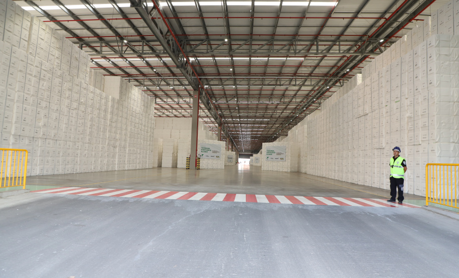 Governador Carlos Massa Ratinho Junior na inauguração do Terminal Portuário da Klabin em Paranaguá