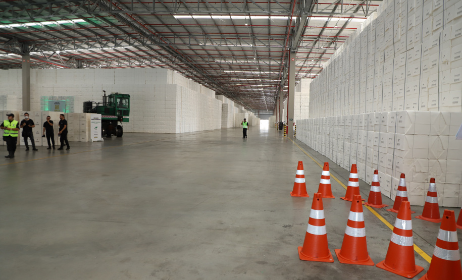 Governador Carlos Massa Ratinho Junior na inauguração do Terminal Portuário da Klabin em Paranaguá
