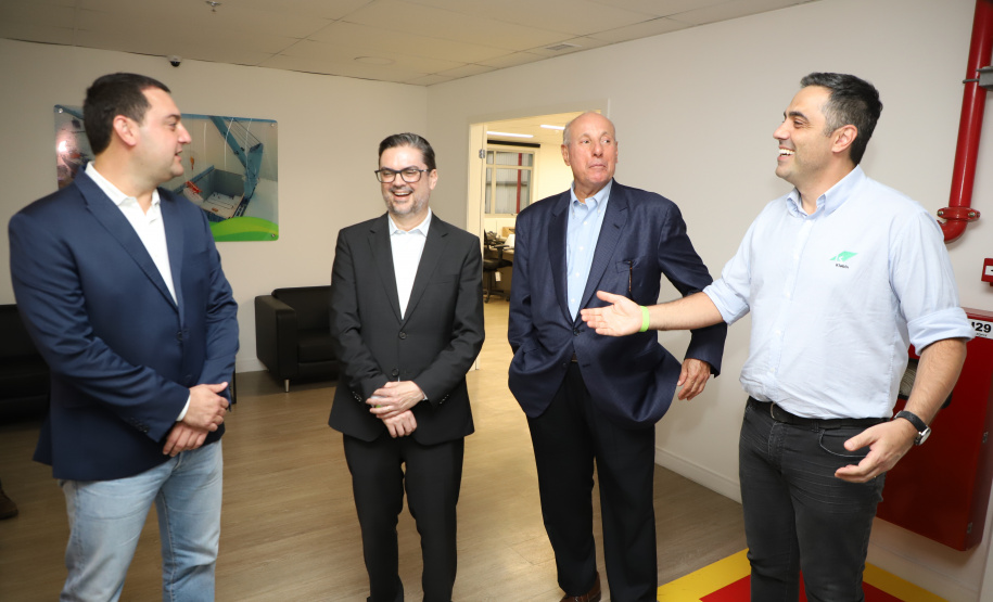 Governador Carlos Massa Ratinho Junior na inauguração do Terminal Portuário da Klabin em Paranaguá