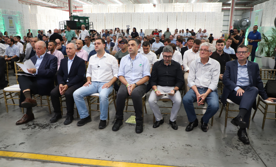Governador Carlos Massa Ratinho Junior na inauguração do Terminal Portuário da Klabin em Paranaguá