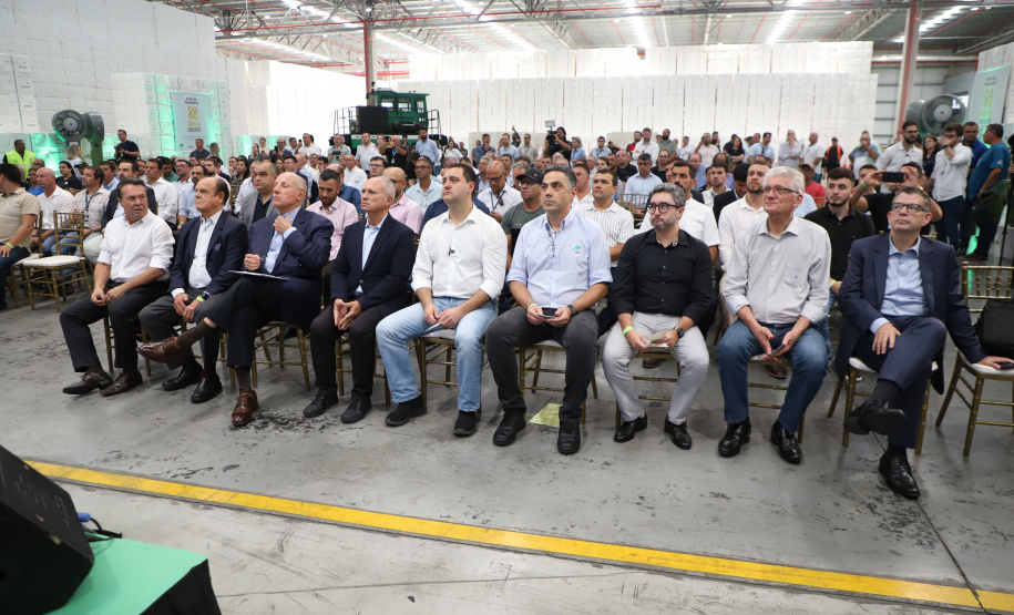 Governador Carlos Massa Ratinho Junior na inauguração do Terminal Portuário da Klabin em Paranaguá
