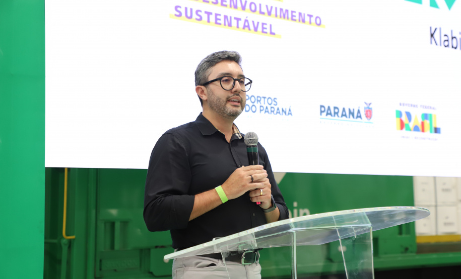 Governador Carlos Massa Ratinho Junior na inauguração do Terminal Portuário da Klabin em Paranaguá