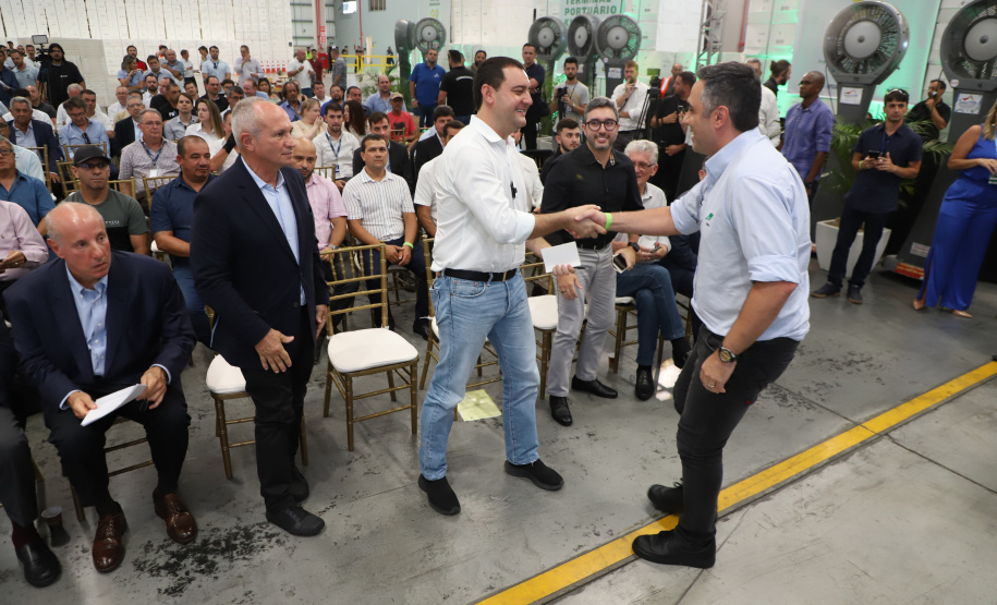 Governador Carlos Massa Ratinho Junior na inauguração do Terminal Portuário da Klabin em Paranaguá