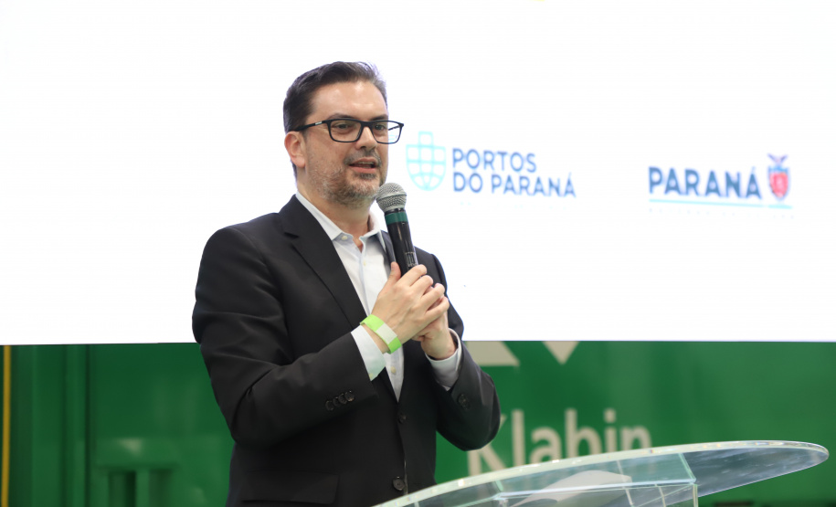Governador Carlos Massa Ratinho Junior na inauguração do Terminal Portuário da Klabin em Paranaguá