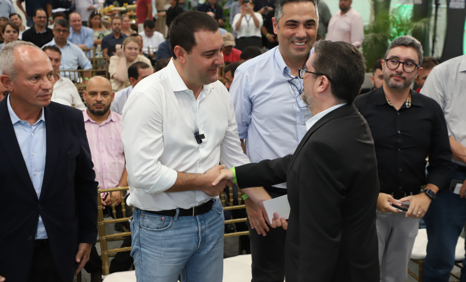 Governador Carlos Massa Ratinho Junior na inauguração do Terminal Portuário da Klabin em Paranaguá