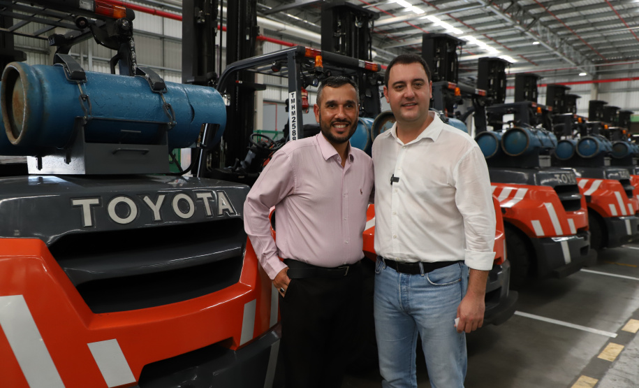 Governador Carlos Massa Ratinho Junior na inauguração do Terminal Portuário da Klabin em Paranaguá