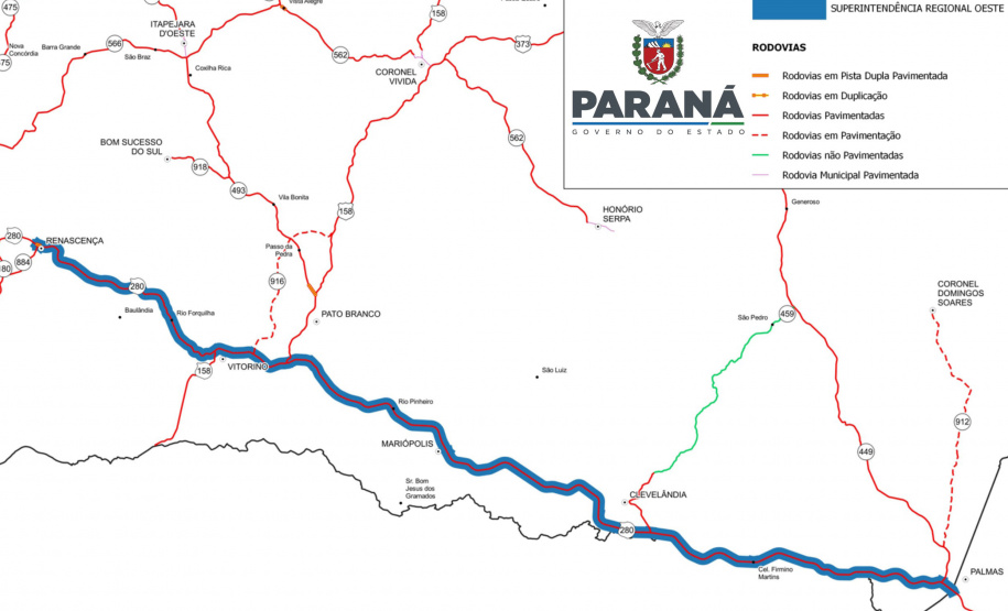 Estado investe R$ 175 milhões para atender malha rodoviária de 51 municípios no Sudoeste