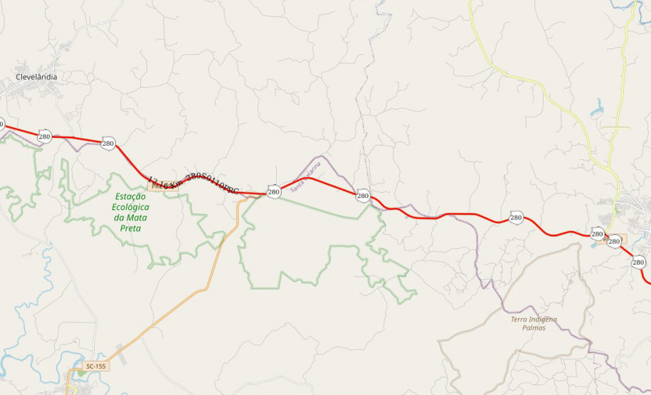 PRC-280 no Sudoeste vai receber nova obra de restauração em concreto