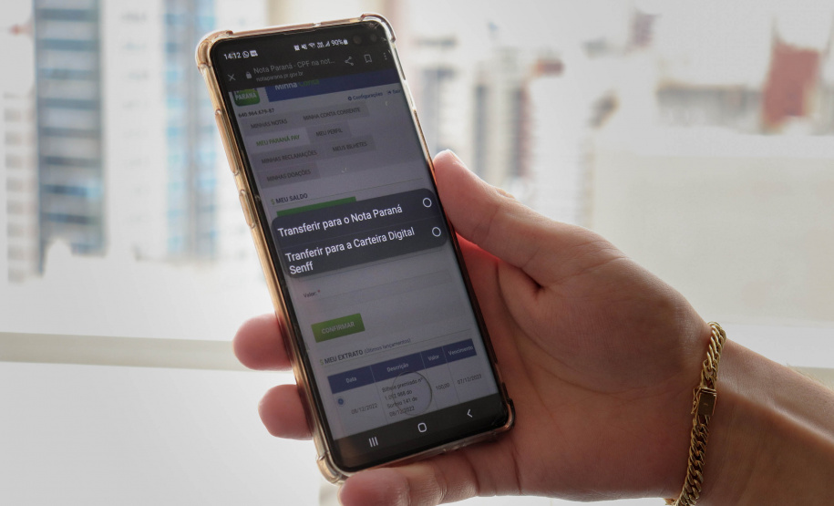 R$ 1,2 milhão de contribuintes estão com saldo disponível para resgate no Nota Paraná