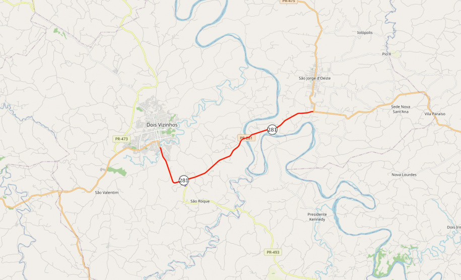 DER PR-281 - Dois Vizinhos a São Jorge do Oeste