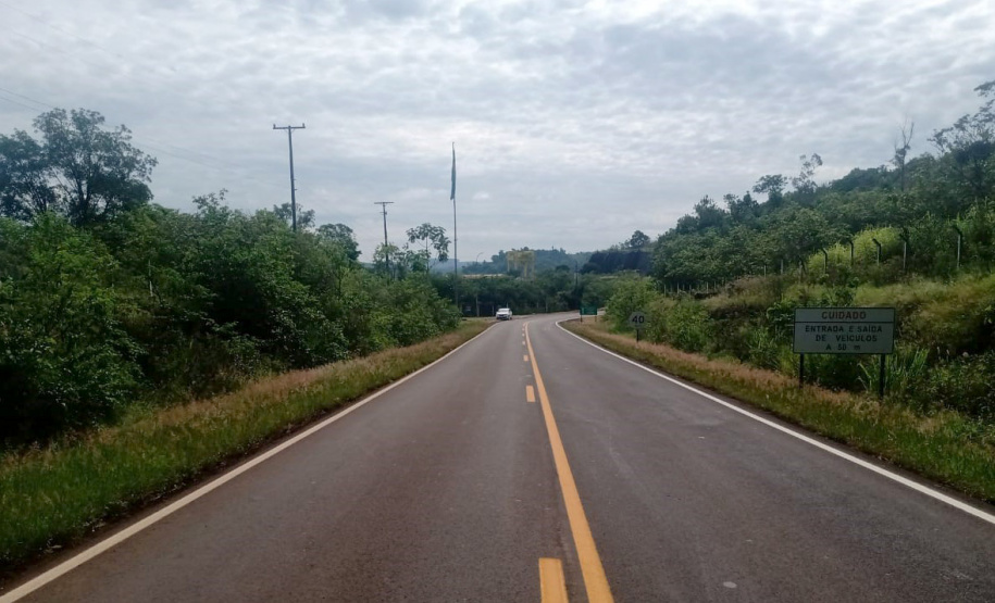 DER reforça sinalização de rodovia entre Usina de Salto Osório e São Jorge d’Oeste